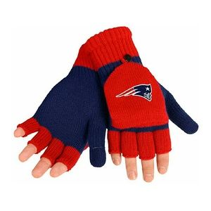 NFL Flip Top Gloves - New England Patriots